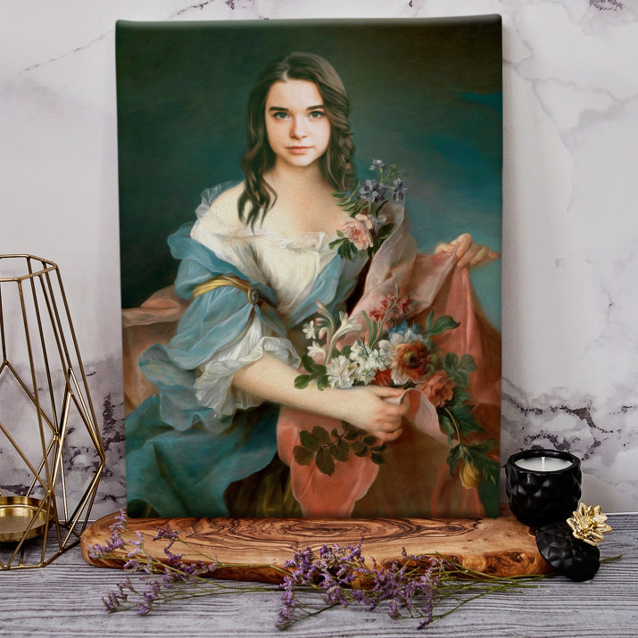 Dama z kwiatami - Królewski portret