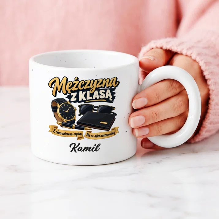 Kubek Premium Na Imieniny Prezent Dla Mężczyzny: Mężczyzna Z Klasą