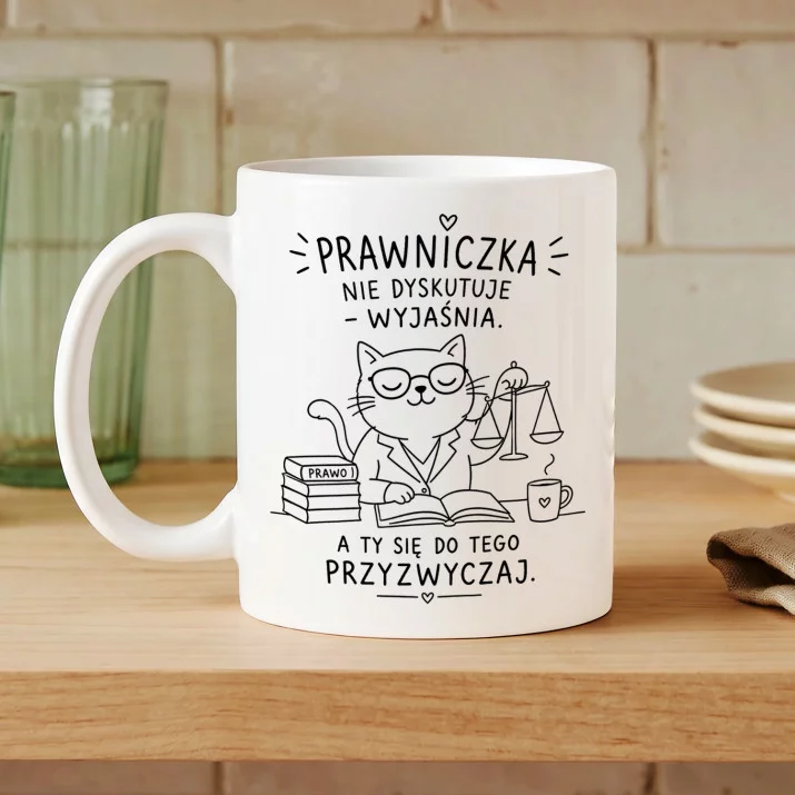 Kubek Z Nadrukiem Dla Prawniczki Prezent Dla Kobiety: Nie Dyskutuje Kubek Z Nadrukiem Dla Prawniczki Prezent Dla Kobiety: Nie Dyskutuje