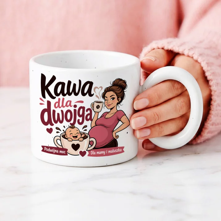 Kubek Z Okrągłym Uchem Dla Przyszłej Mamy Prezent Na Dzień Mamy Dla Kobiety: Macierzyński Monogram Kubek Z Okrągłym Uchem Dla Przyszłej Mamy Prezent Na Dzień Mamy Dla Kobiety: Macierzyński Monogram