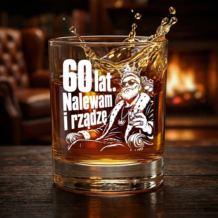 Szklanka Do Whisky Dla 60 Latka Prezent Na 60 Urodziny Dla Mężczyzny: 60 Lat. Nalewam I Rządzę Szklanka Do Whisky Dla 60 Latka Prezent Na 60 Urodziny Dla Mężczyzny: 60 Lat. Nalewam I Rządzę