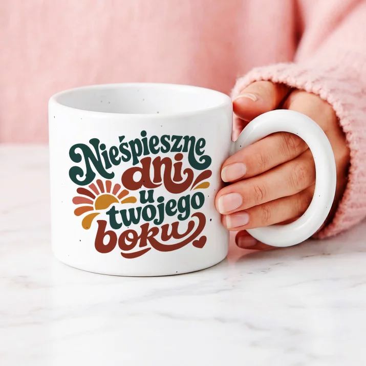 Kubek Z Okrągłym Uchem Na Emeryturę Prezent Dla Emeryta Kobiety: Ciche Wspólne Poranki