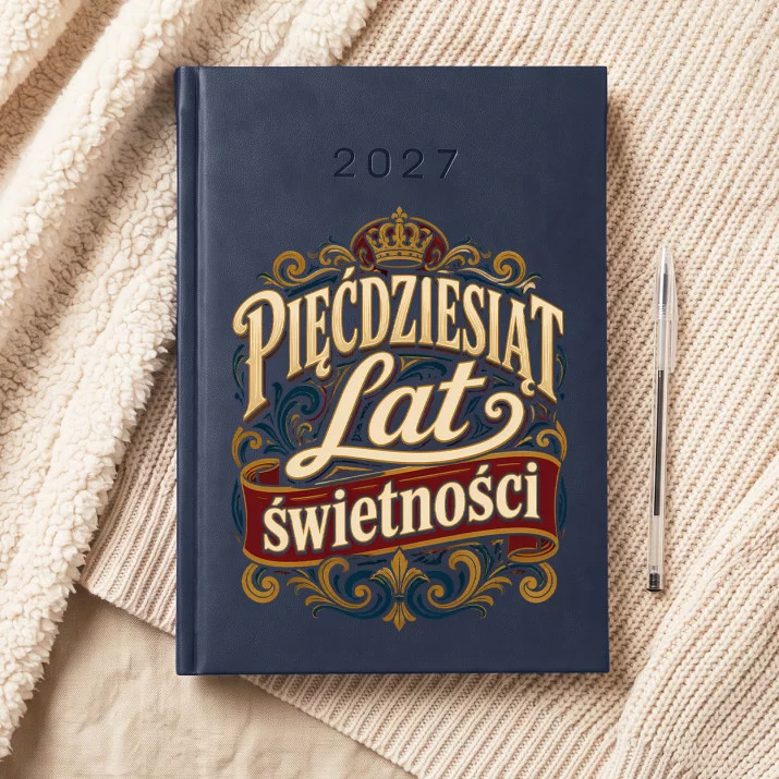 Kalendarz Książkowy A5 2027 Na 50Tke Prezent Dla 50 Latka Mężczyzny: Półwiekowa Elegancja