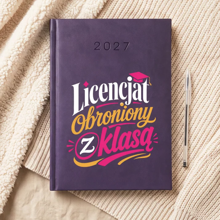 Kalendarz Książkowy A5 2027 Na Obronę Licencjatu Prezent Dla Kobiety: Obrona Z Klasą Kalendarz Książkowy A5 2027 Na Obronę Licencjatu Prezent Dla Kobiety: Obrona Z Klasą