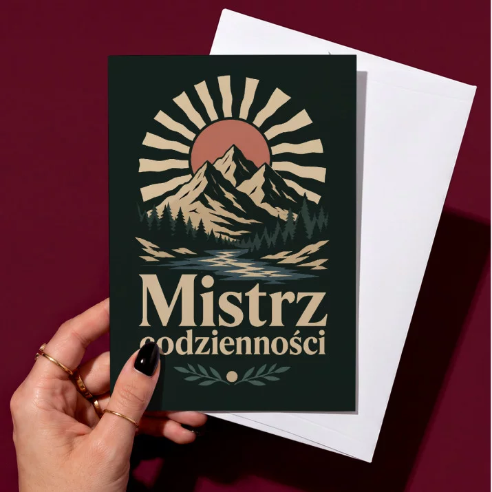 Kartka z Życzeniami Na Dzień Ojca Dla Taty Mężczyzny: Męska Elegancja Retro Kartka z Życzeniami Na Dzień Ojca Dla Taty Mężczyzny: Męska Elegancja Retro