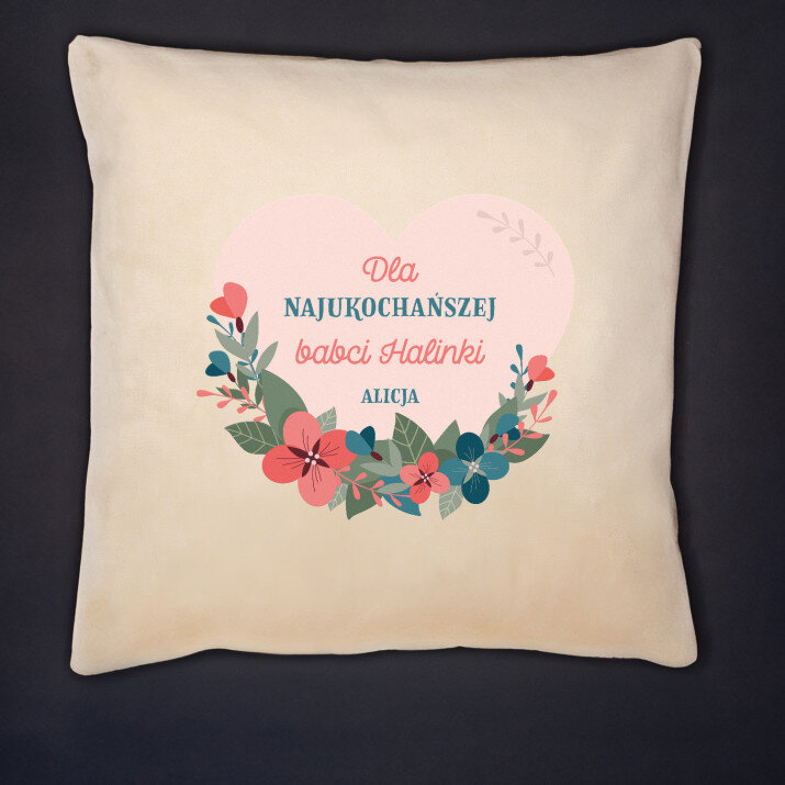 Dla najukochańszej babci - Poduszka dekoracyjna