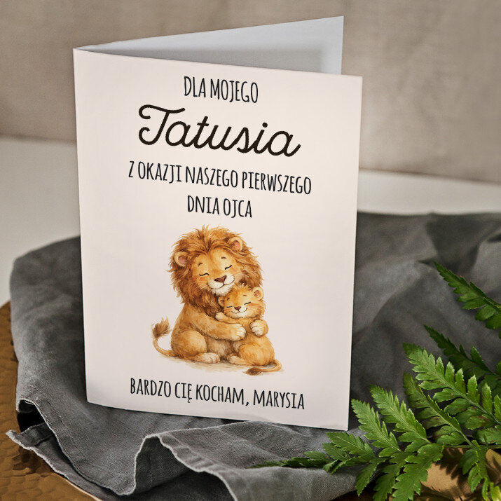 Dla tatusia na pierwszy dzień ojca - kartka z życzeniami