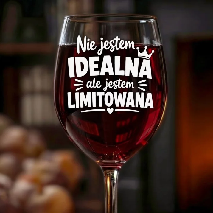Kieliszek Do Wina Na Urodziny Prezent Dla Kobiety: Limitowana, Nie Idealna Kieliszek Do Wina Na Urodziny Prezent Dla Kobiety: Limitowana, Nie Idealna