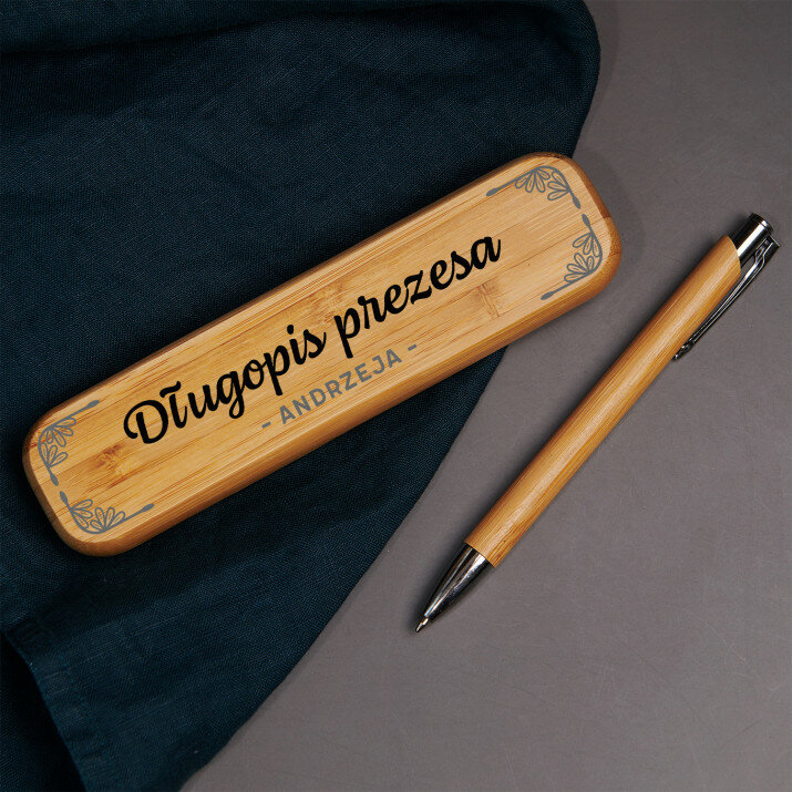 Długopis prezesa - Długopis w drewnianym etui