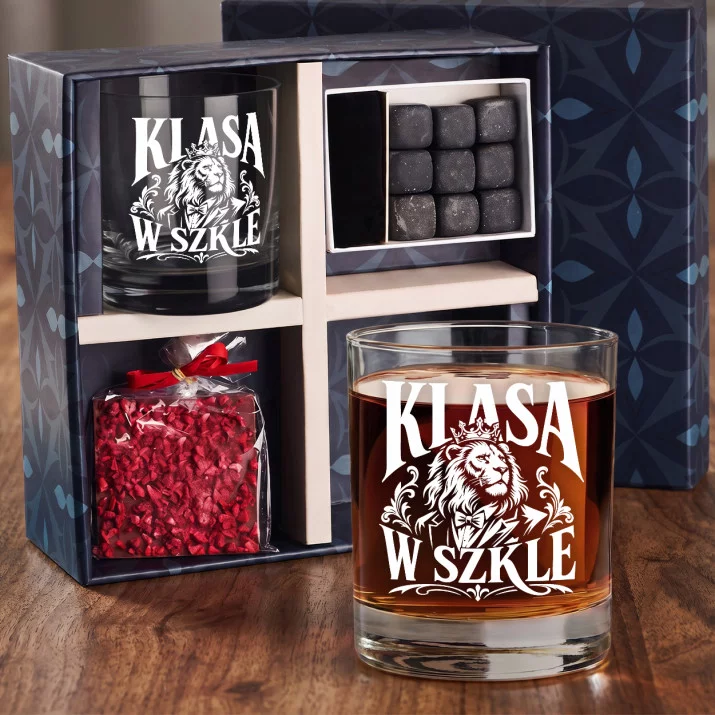Zestaw Prezentowy Whisky Dla Niego Na Walentynki Dla Mężczyzny: Klasa W Szkle Zestaw Prezentowy Whisky Dla Niego Na Walentynki Dla Mężczyzny: Klasa W Szkle