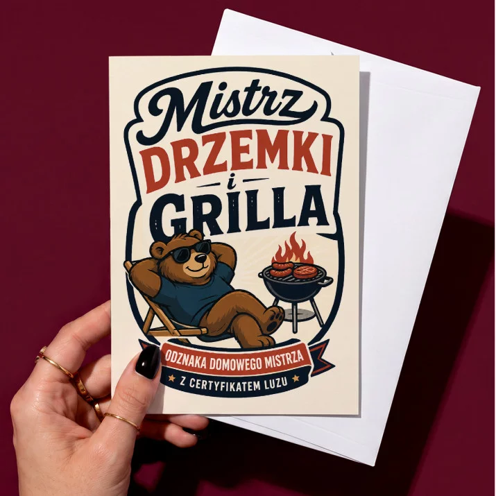 Kartka z Życzeniami Dla Faceta Dla Mężczyzny: Męski Luz Retro Kartka z Życzeniami Dla Faceta Dla Mężczyzny: Męski Luz Retro