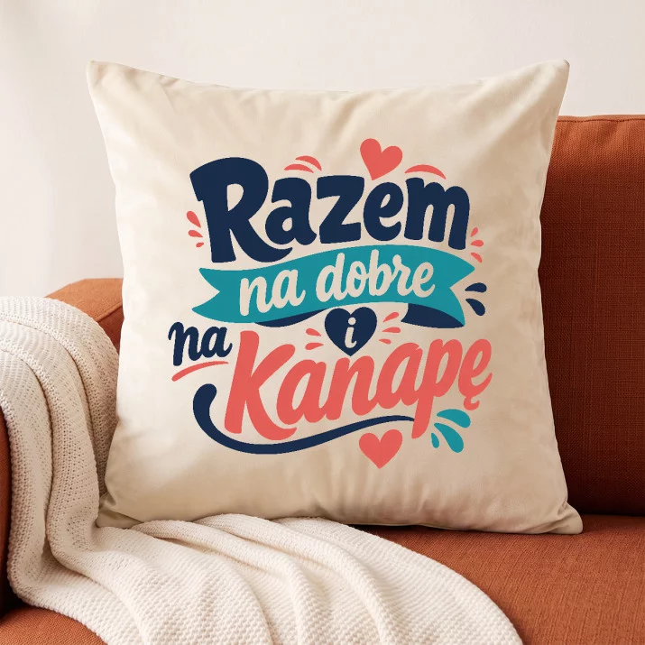Poduszka Dekoracyjna Dla Pary Prezent Dla Pary: Kanapowy Duet Poduszka Dekoracyjna Dla Pary Prezent Dla Pary: Kanapowy Duet