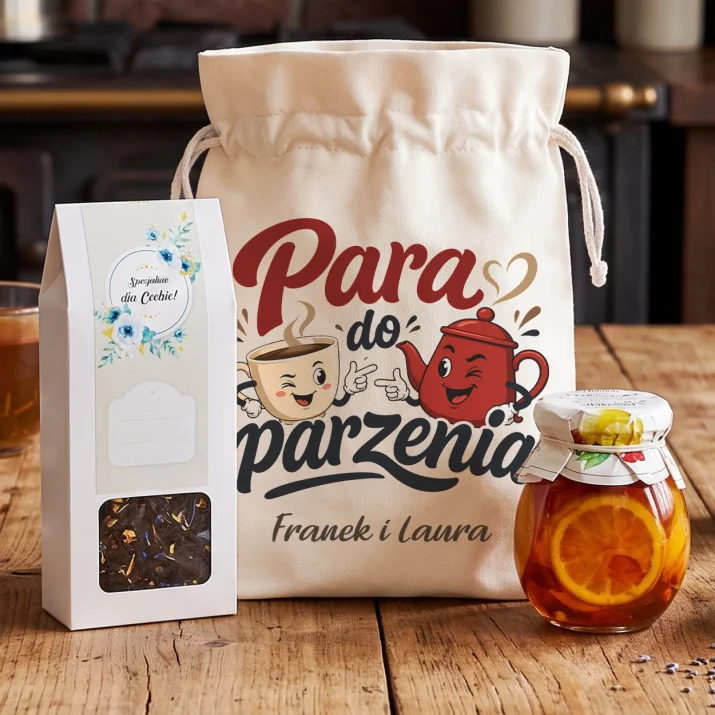 Zestaw Herbaciany Dla Niej i Dla Niego Prezent Dla Pary: Herbaciany Duet Zestaw Herbaciany Dla Niej i Dla Niego Prezent Dla Pary: Herbaciany Duet