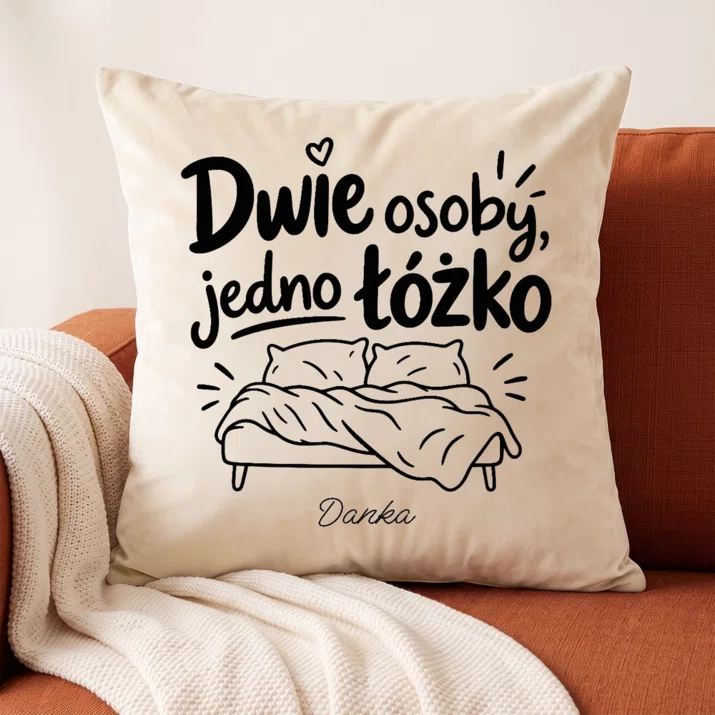 Poduszka Dekoracyjna Dla Kobiety W Ciąży Prezent Na Dzień Mamy Dla Kobiety: Dwie Osoby, Jedno Łóżko