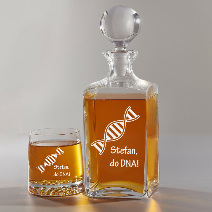 Do DNA - Zestaw Grawerowana Karafka I Szklanki Do Whisky