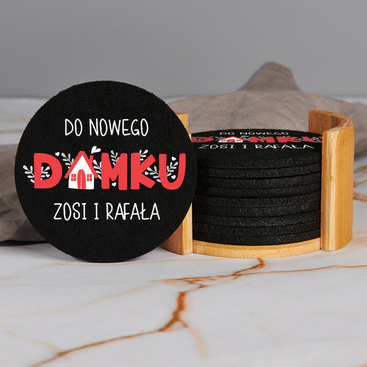 Do nowego domku - Zestaw podkładek filcowych