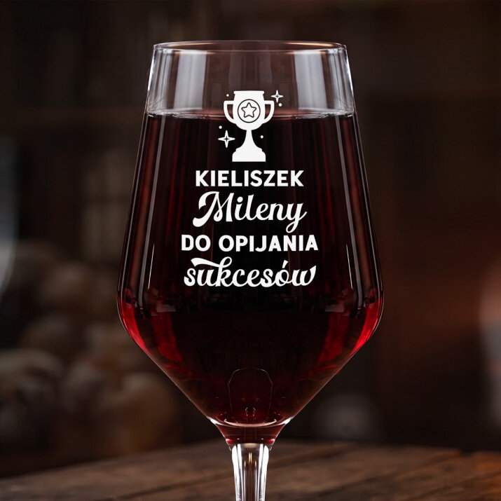 Do opijania sukcesów - Duży kieliszek do wina Do opijania sukcesów - Duży kieliszek do wina