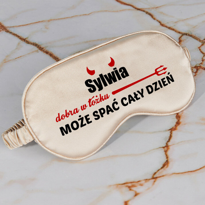 Dobra w łóżku - Satynowa opaska na oczy