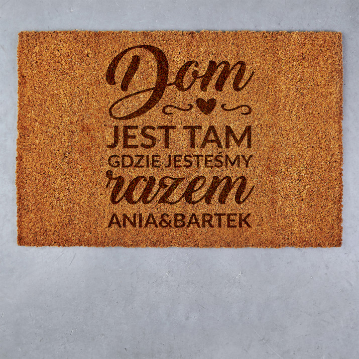 Dom jest tam - Wycieraczka Kokosowa