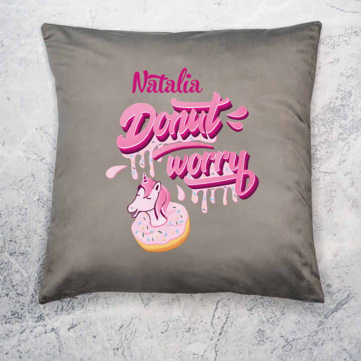 Donut worry - Poduszka dekoracyjna