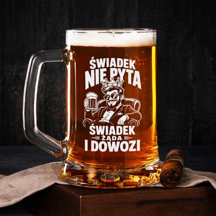 Kufel Dla Świadka Prezent Dla Mężczyzny: Świadek Nie Pyta