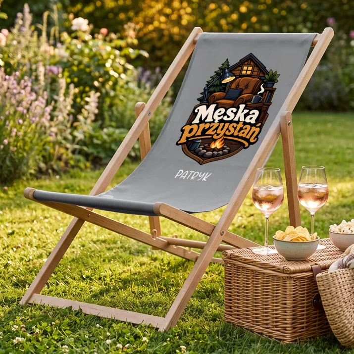 Leżak Z Nadrukiem Na Nowe Mieszkanie Prezent Dla Mężczyzny: Męska Przystań