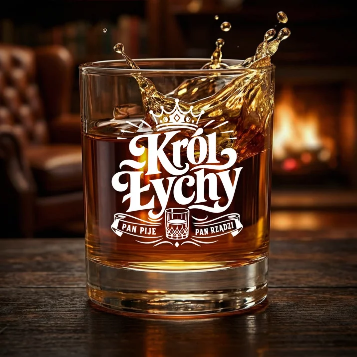 Szklanka Do Whisky Na Dzień Chłopaka Prezent Dla Chłopaka Mężczyzny: Król Łychy Szklanka Do Whisky Na Dzień Chłopaka Prezent Dla Chłopaka Mężczyzny: Król Łychy