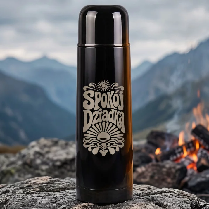 Termos 500ml Na Dzień Dziadka Prezent Dla Dziadka Mężczyzny: Spokój Dziadka Termos 500ml Na Dzień Dziadka Prezent Dla Dziadka Mężczyzny: Spokój Dziadka