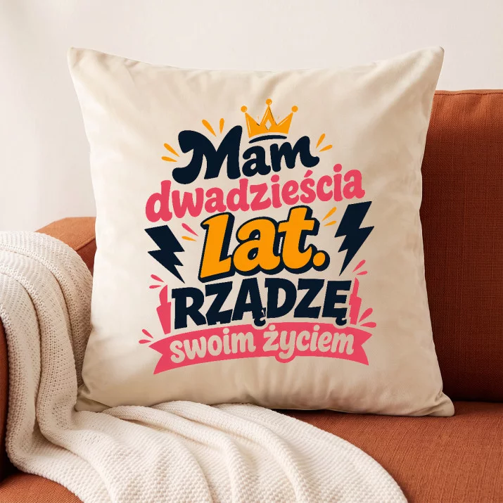 Poduszka Dekoracyjna Dla 20 Latka Prezent Na 20 Urodziny Dla Mężczyzny: Moc Dwudziestu Lat Poduszka Dekoracyjna Dla 20 Latka Prezent Na 20 Urodziny Dla Mężczyzny: Moc Dwudziestu Lat