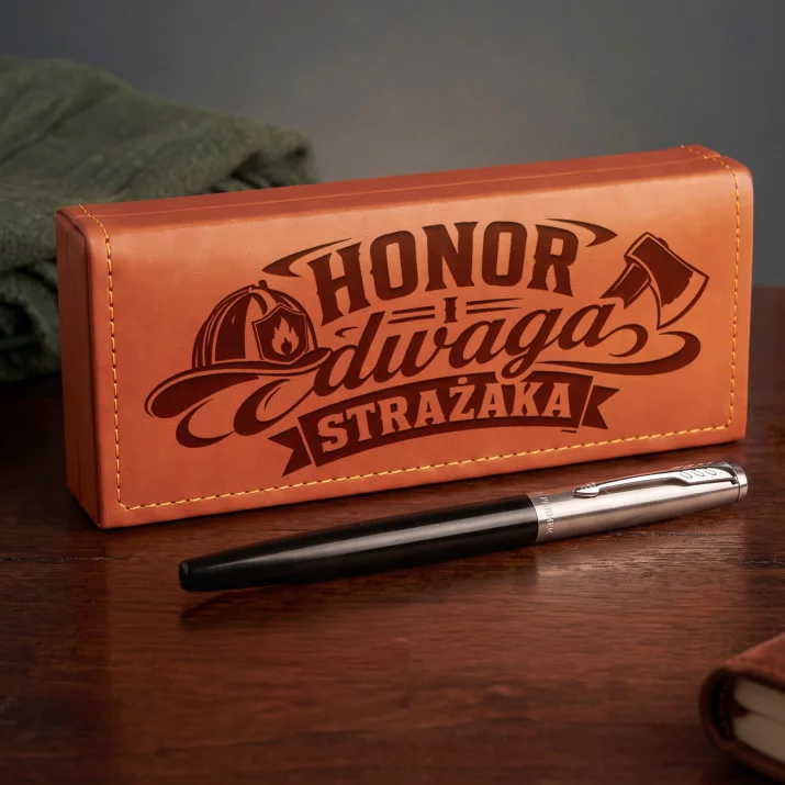 Pióro Wieczne Parker W Etui Dla Strażaka Prezent Dla Mężczyzny: Emblemat Odwagi Pióro Wieczne Parker W Etui Dla Strażaka Prezent Dla Mężczyzny: Emblemat Odwagi