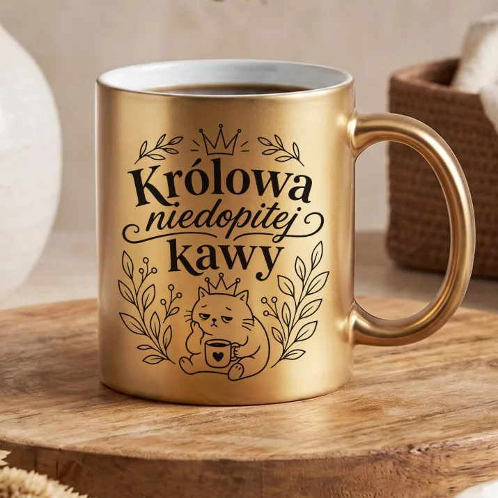 Złoty Kubek Dla Mamy Prezent Na Dzień Mamy Dla Kobiety: Botaniczna Mama Doodle Złoty Kubek Dla Mamy Prezent Na Dzień Mamy Dla Kobiety: Botaniczna Mama Doodle