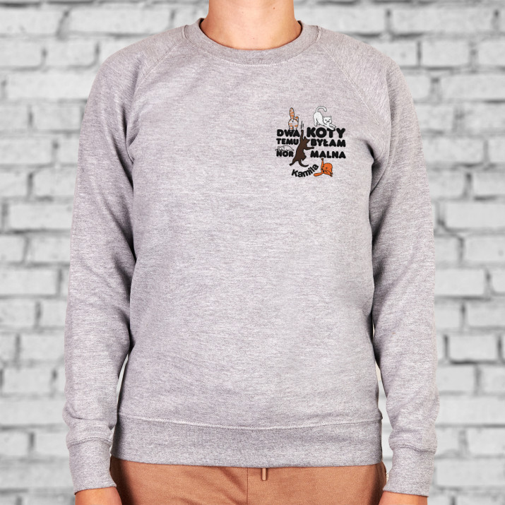 Dwa koty temu - Bluza damska bez kaptura