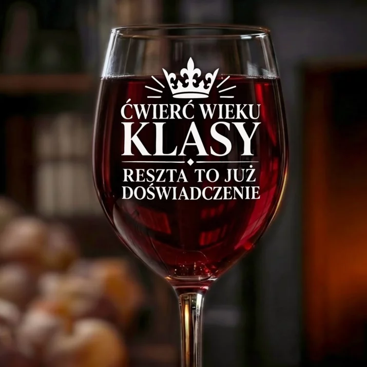 Kieliszek Do Wina Na 25 Urodziny Prezent Dla Kobiety: Ćwierć Wieku Klasy Kieliszek Do Wina Na 25 Urodziny Prezent Dla Kobiety: Ćwierć Wieku Klasy