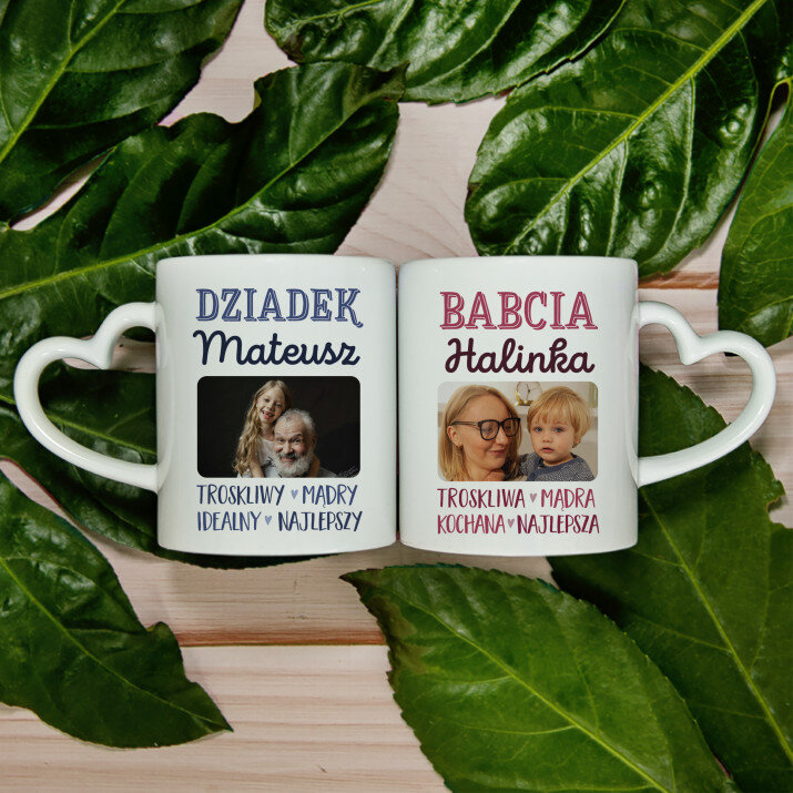 Dziadkowie cechy - Kubki dla pary
