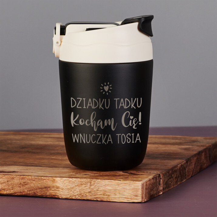 Dziadku kocham Cię  - Kubek termiczny 360 ml