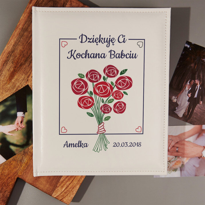 Dziękuję Ci Babciu - Personalizowany Album na zdjęcia