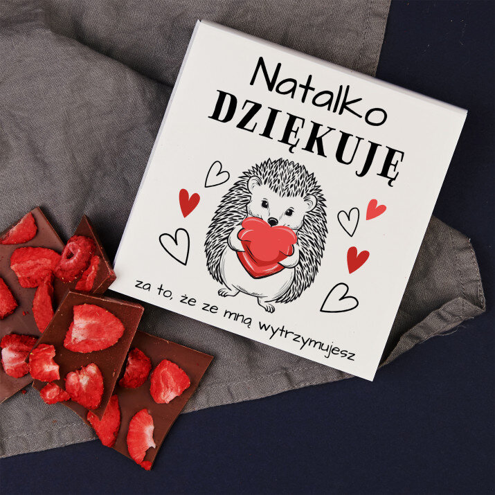 Dziękuję, że wytrzymujesz - Czekolada z truskawkami