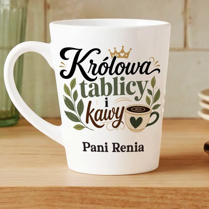 Kubek Personalizowany Na Dzień Nauczyciela Prezent Dla Nauczyciela Kobiety: Królowa Tablicy I Kawy Kubek Personalizowany Na Dzień Nauczyciela Prezent Dla Nauczyciela Kobiety: Królowa Tablicy I Kawy