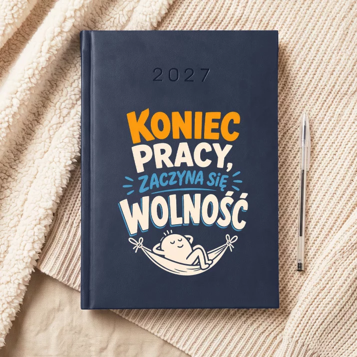 Kalendarz Książkowy A5 2027 Na Zakończenie Pracy Prezent Dla Mężczyzny: Weekendowa Wolność