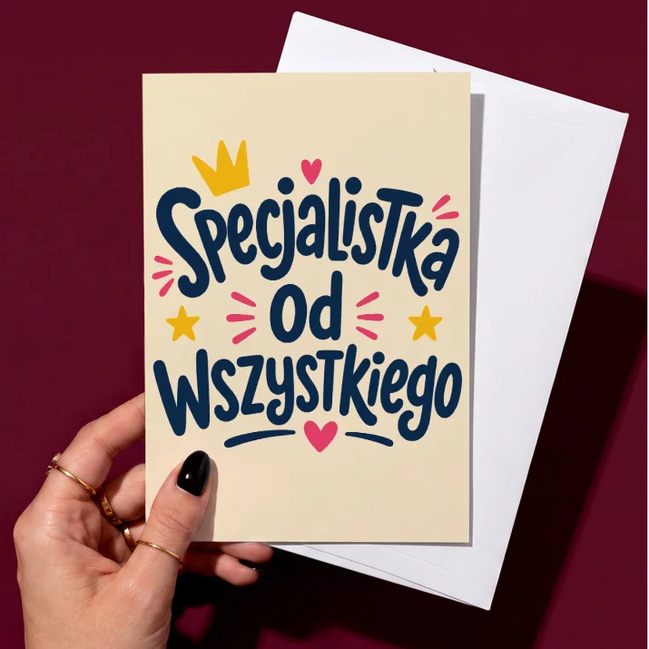 Kartka z Życzeniami Dla Pracownicy Dla Kobiety: Humor Biurowy