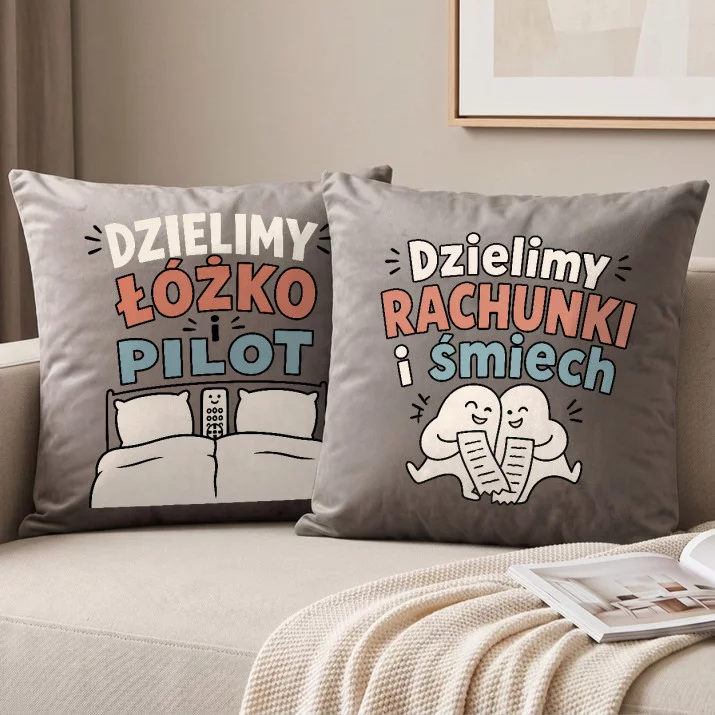Poduszki Dekoracyjne Dla Młodej Pary Prezent Na Ślub Dla Pary: Razem Na Co Dzień Poduszki Dekoracyjne Dla Młodej Pary Prezent Na Ślub Dla Pary: Razem Na Co Dzień