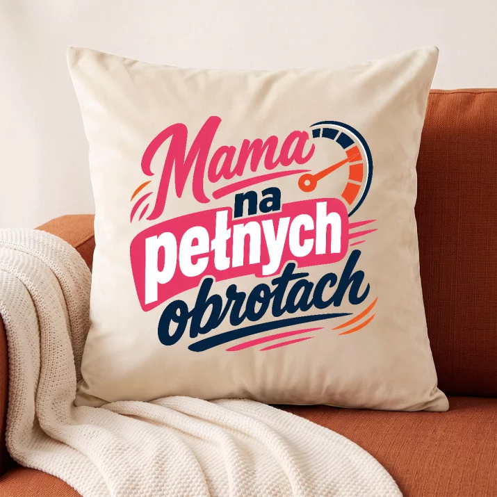 Poduszka Dekoracyjna Dla Mamy Prezent Na Dzień Mamy Dla Kobiety: Mama W Akcji Poduszka Dekoracyjna Dla Mamy Prezent Na Dzień Mamy Dla Kobiety: Mama W Akcji