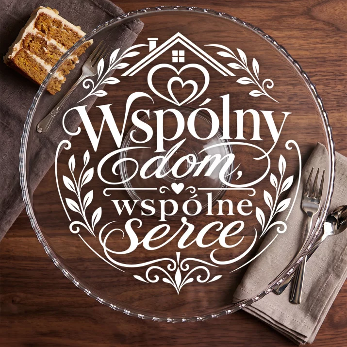Patera Na Ciasto Na Nowy Dom Prezent Dla Pary: Emblemat Wspólnego Domu