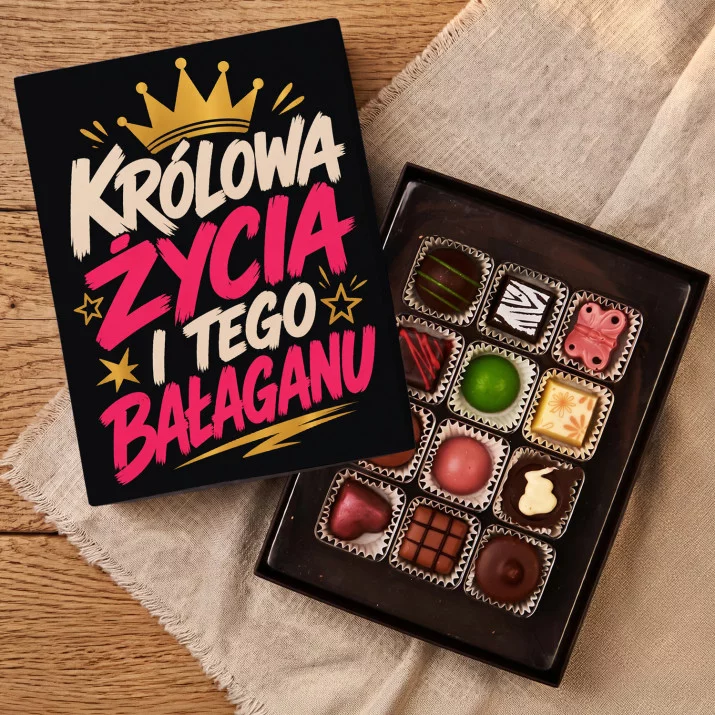 Czekoladki Dla Kobiety Prezent Dla Kobiety: Królowa Życia Bałaganu
