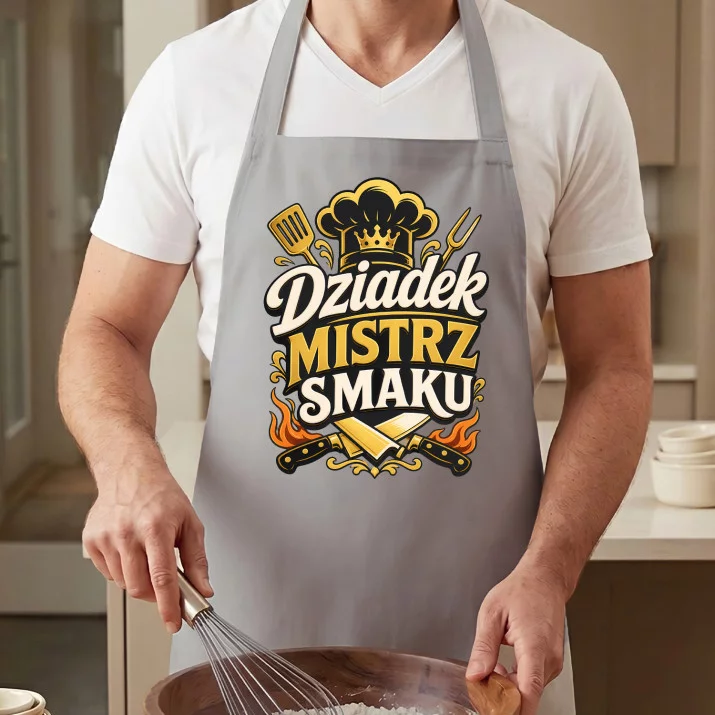 Fartuch Dla Dziadka Prezent Na Dzień Dziadka Dla Mężczyzny: Dziadek Mistrz Smaku