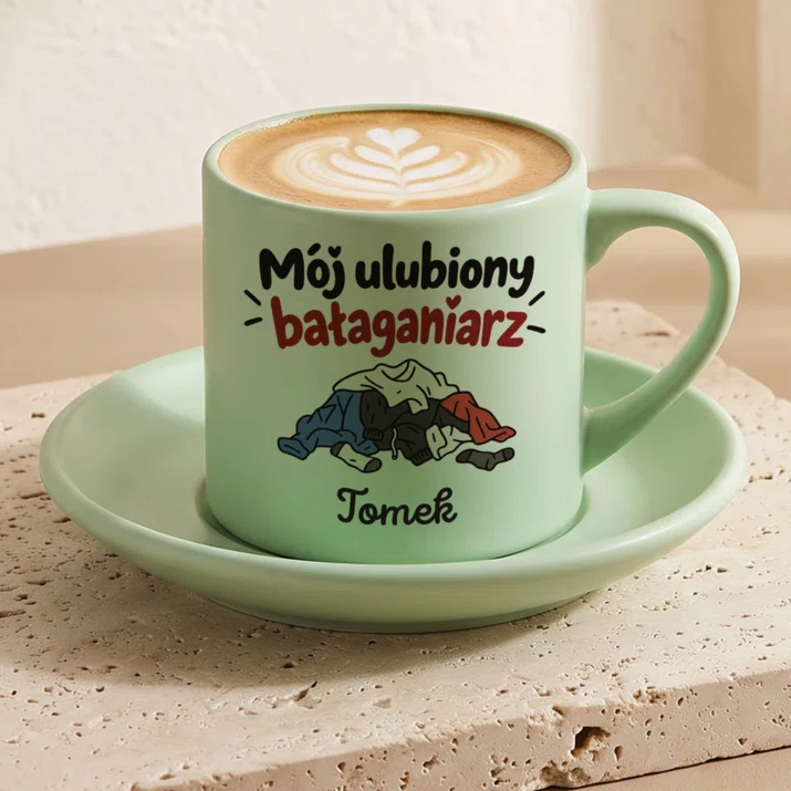 Filiżanka Personalizowana Na Walentynki Prezent Na Rocznicę Dla Mężczyzny: Mój Ulubiony Bałaganiarz Filiżanka Personalizowana Na Walentynki Prezent Na Rocznicę Dla Mężczyzny: Mój Ulubiony Bałaganiarz
