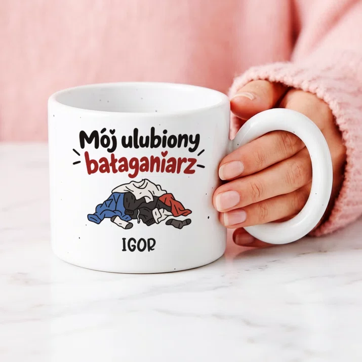 Kubek Premium Na Walentynki Prezent Na Rocznicę Dla Mężczyzny: Mój Ulubiony Bałaganiarz