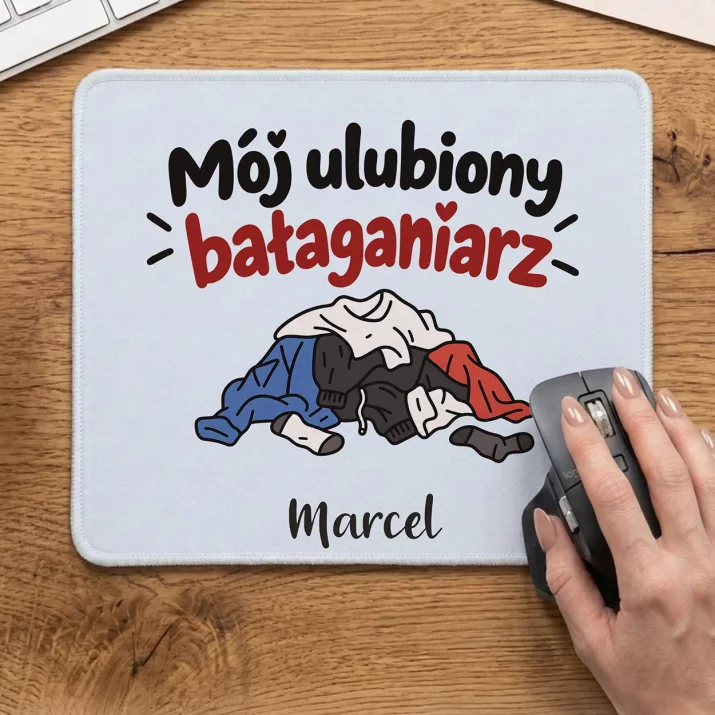 Podkładka Pod Myszkę Na Walentynki Prezent Na Rocznicę Dla Mężczyzny: Mój Ulubiony Bałaganiarz Podkładka Pod Myszkę Na Walentynki Prezent Na Rocznicę Dla Mężczyzny: Mój Ulubiony Bałaganiarz