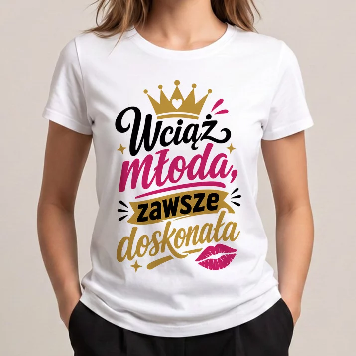 Koszulka Damska Biała Na 26 Urodziny Prezent Dla Kobiety: Wieczna Młodość