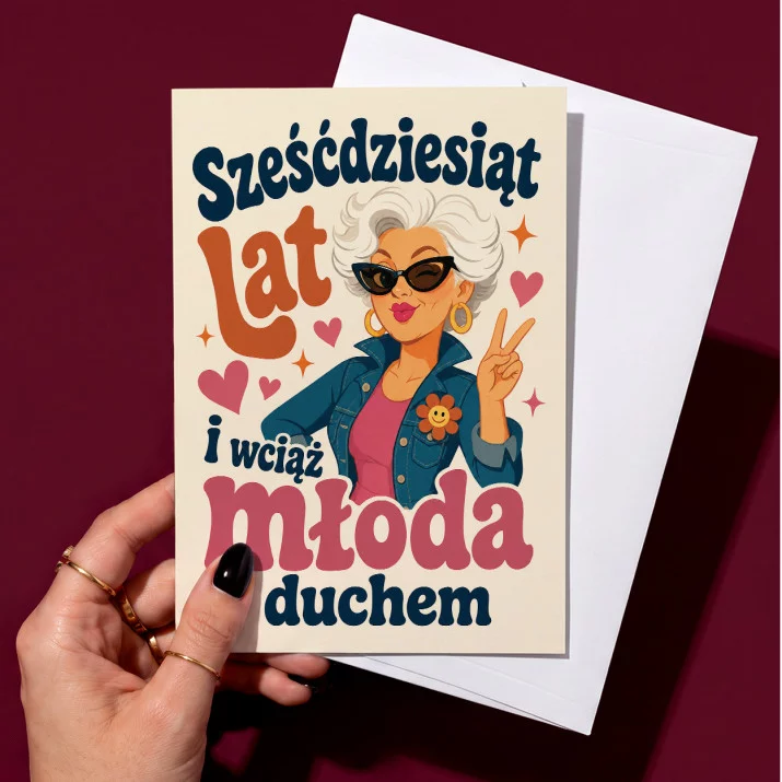 Kartka z Życzeniami Na 60 Urodziny Dla 60 Latki Kobiety: Manifest Dojrzałej Siły Kartka z Życzeniami Na 60 Urodziny Dla 60 Latki Kobiety: Manifest Dojrzałej Siły